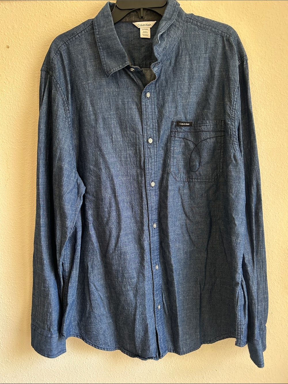 Calvin Klein Dark Blue Button-Down Shirt